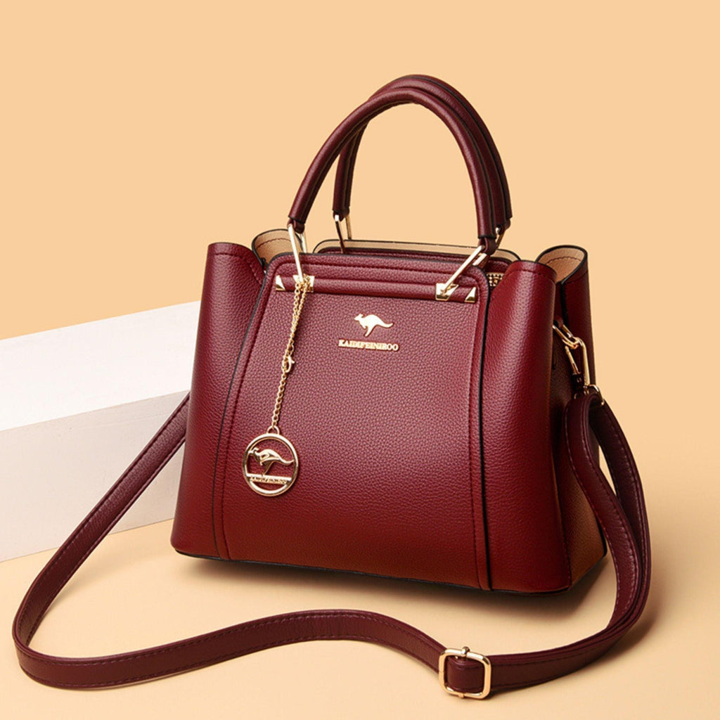 Bolsa Legítimo Couro Transversal Luxuosa - Style Couer