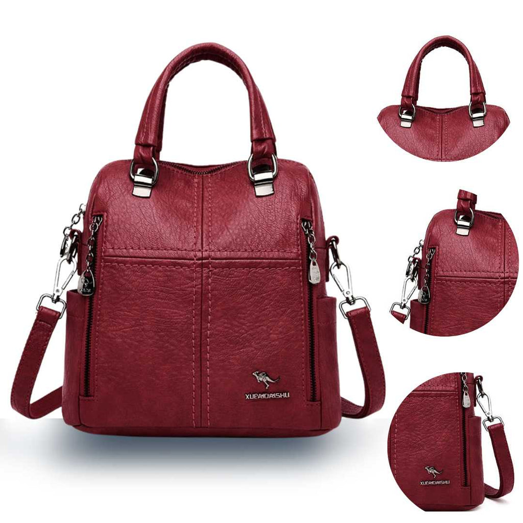 Bolsa Mochila em Couro Vivette