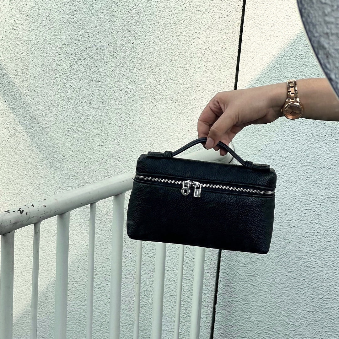 Bolsa Pequena Legítimo Couro Tote Rosa