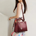 Bolsa Legítimo Couro Transversal Luxuosa - Style Couer