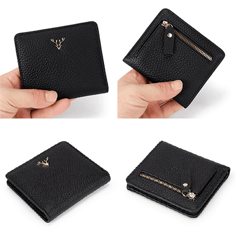 Carteira Feminina Compacta em Legítimo Couro Roseli