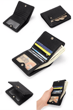 Carteira Feminina Compacta em Legítimo Couro Roseli