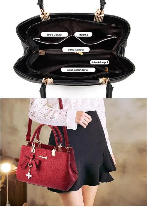 Bolsa Legítimo Couro - Estrela