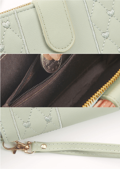 Carteira Feminina Legítimo Couro Puffer Lilie