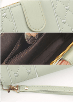 Carteira Feminina Legítimo Couro Puffer Lilie