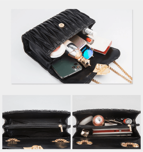 Bolsa Compacta Legítimo Couro - Vienza