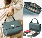 Bolsa Compacta Legítimo Couro - Melbourn