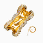 Bolsa Laço Clutch Strass Bianca