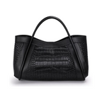 Bolsa Média Legítimo Couro Chloe Croco
