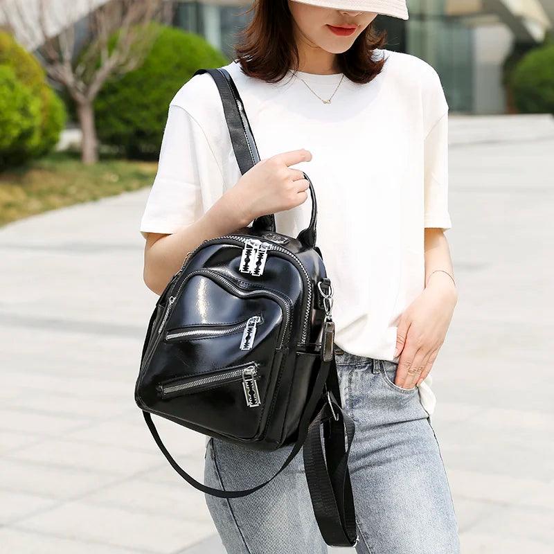 Mochila Feminina Legítimo Couro - Manuela