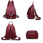 Mochila Feminina Legítimo Couro - Moon