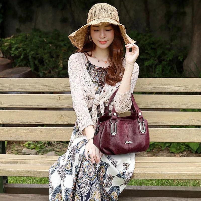 Bolsa Legítimo Couro - Bianca