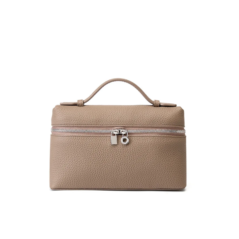 Bolsa Pequena Legítimo Couro Tote Rosa