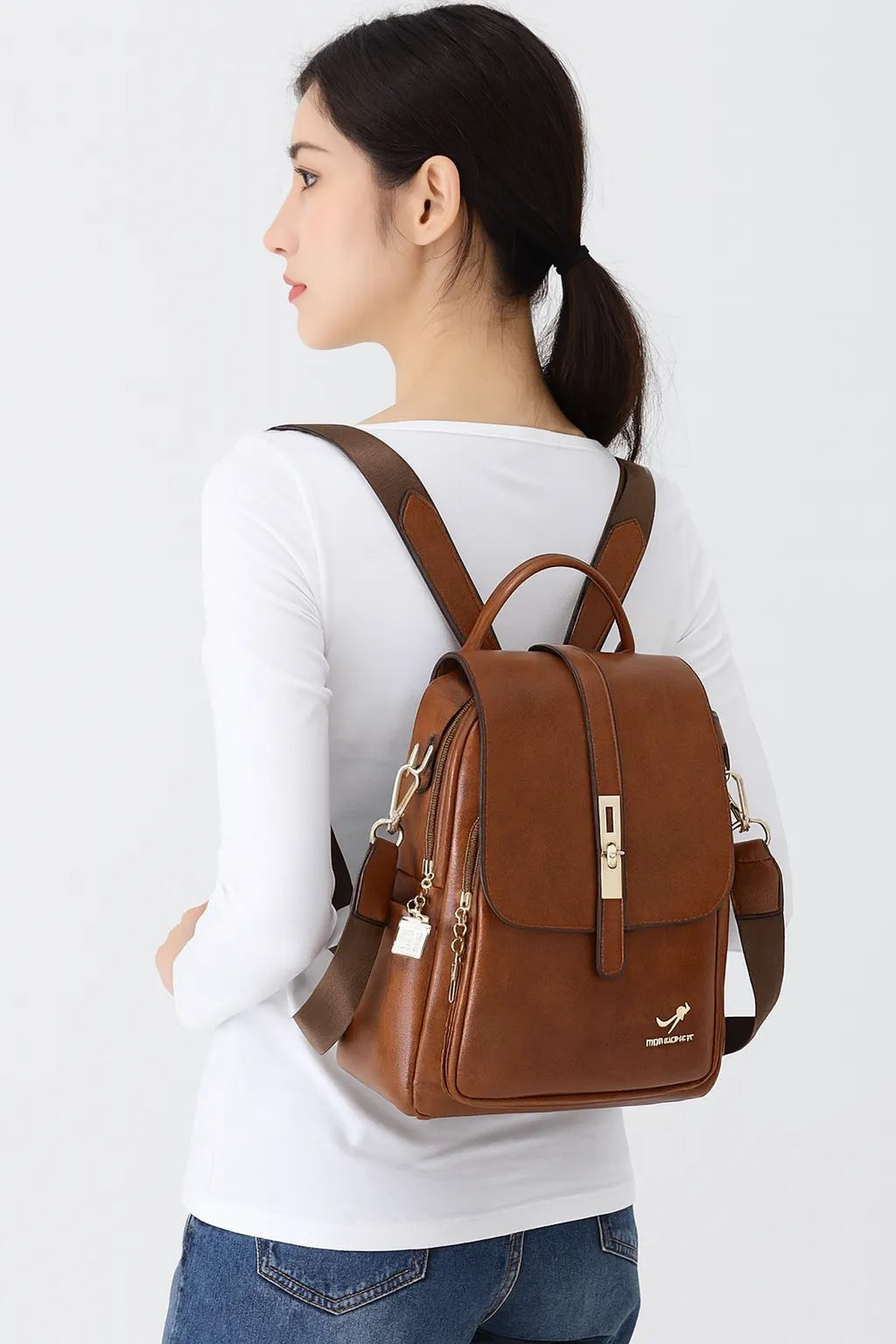 Mochila Feminina Legítimo Couro - Serene