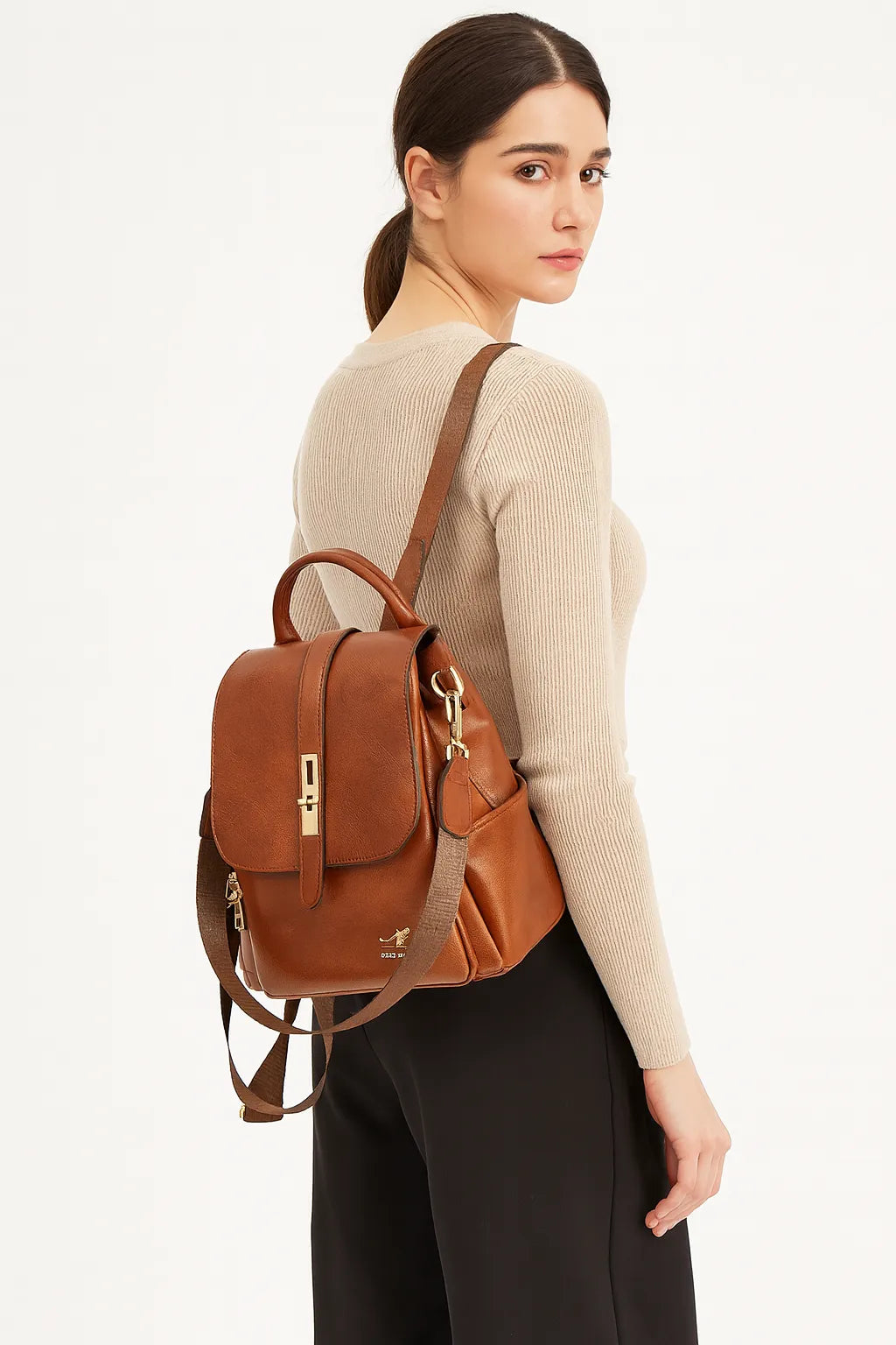 Mochila Feminina Legítimo Couro - Serene