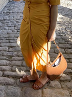 Sandalia Rasteira Legítimo Couro Trançada Mule Sophie