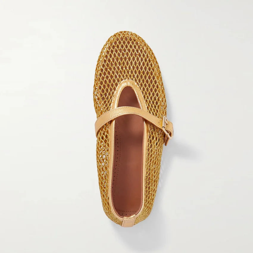 Sapatilha Rede com Fivela Alenna