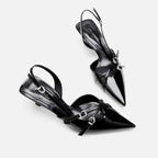 Scarpin Slingback Valentina Black