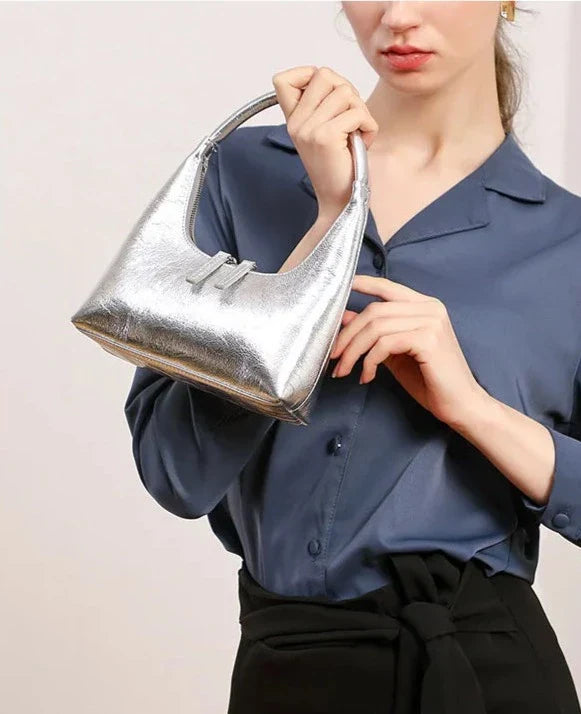 Bolsa Baguete Legítimo Couro Aurora