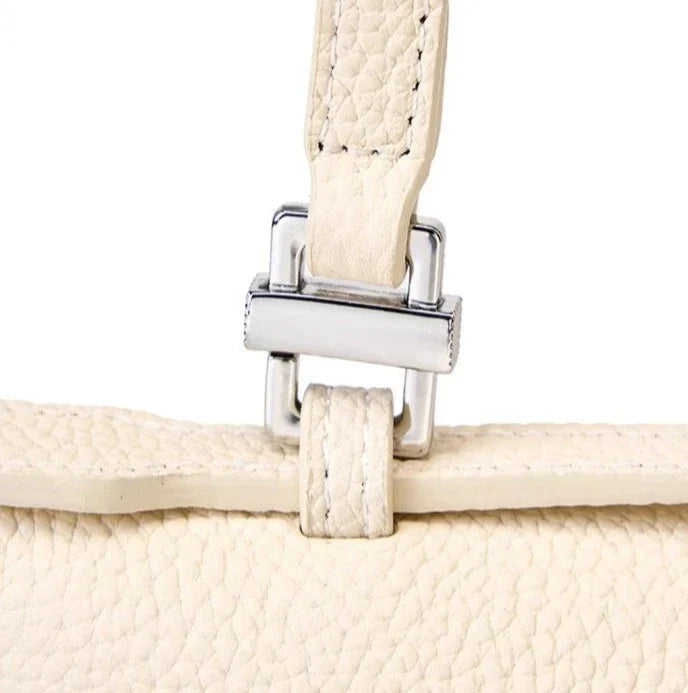 Bolsa Pequena Legítimo Couro Tote Rosa