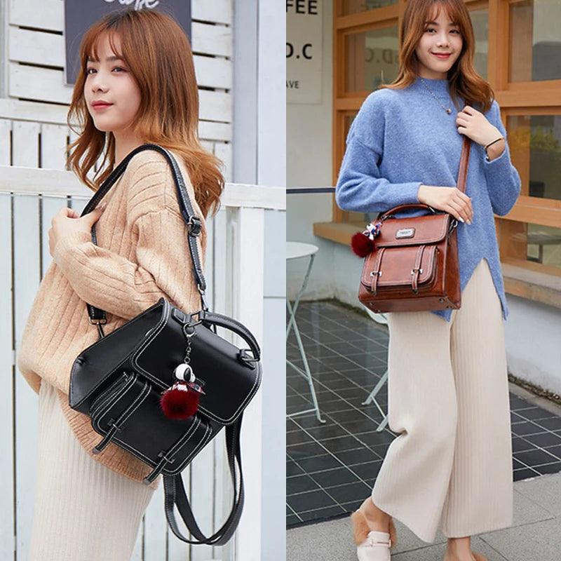 Mochila Feminina Legítimo Couro - Eva