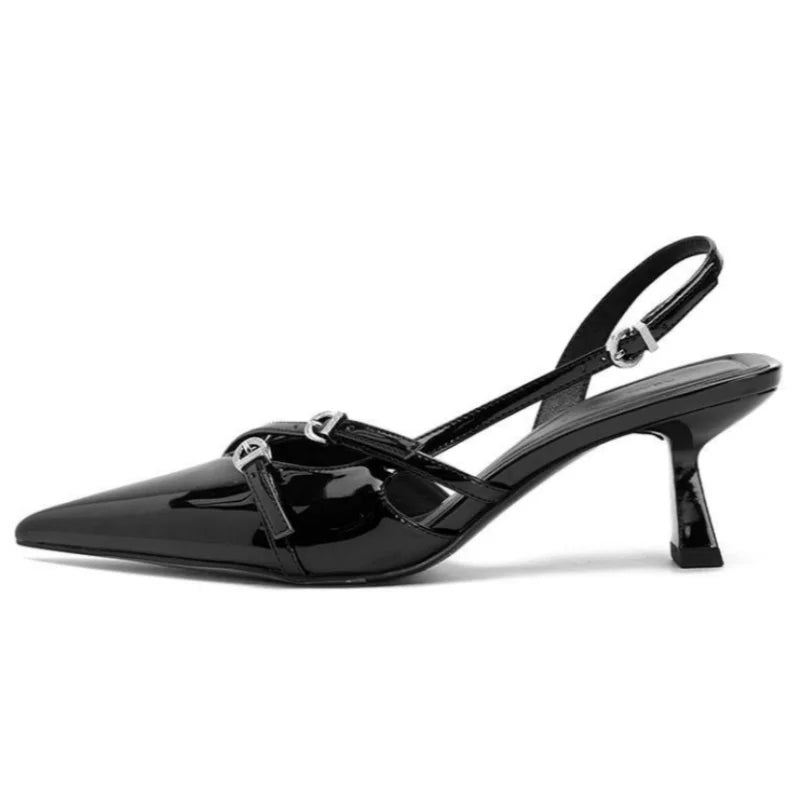 Scarpin Slingback Valentina Black
