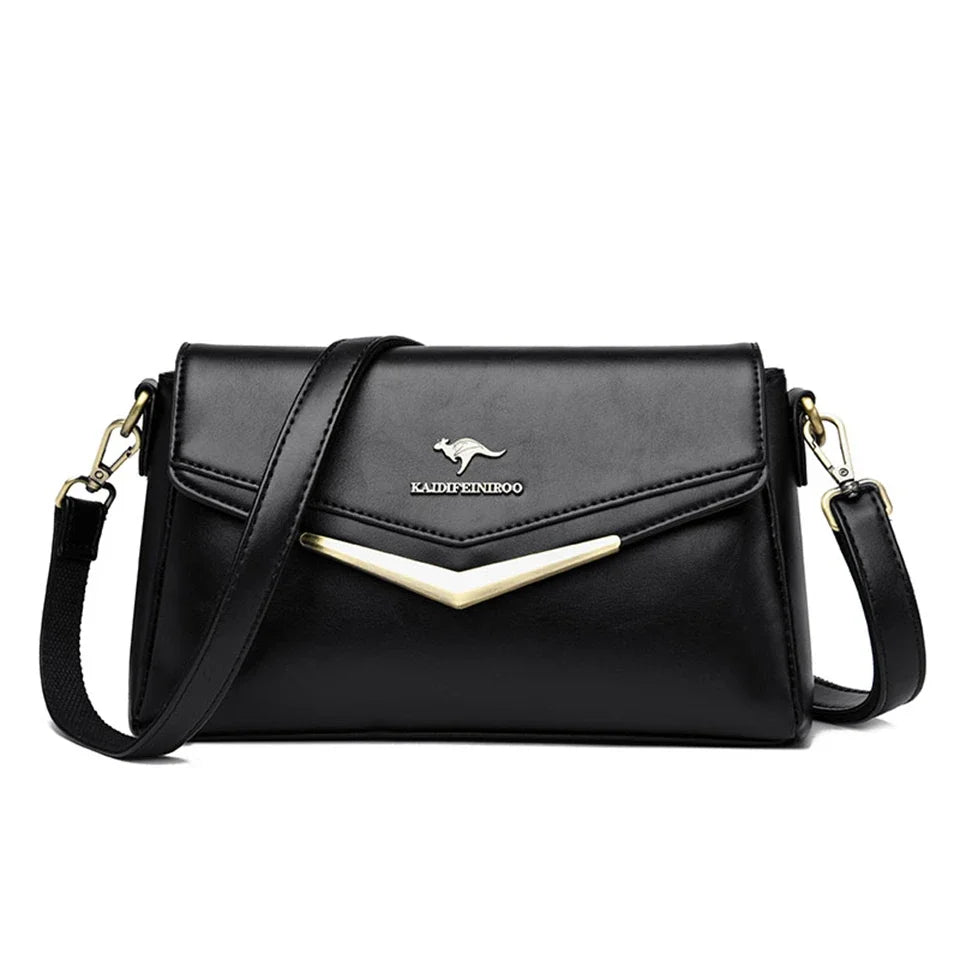 Bolsa Legítimo Couro - Lona