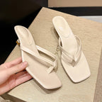 Sandália Chinelo Salto Baixo Lys