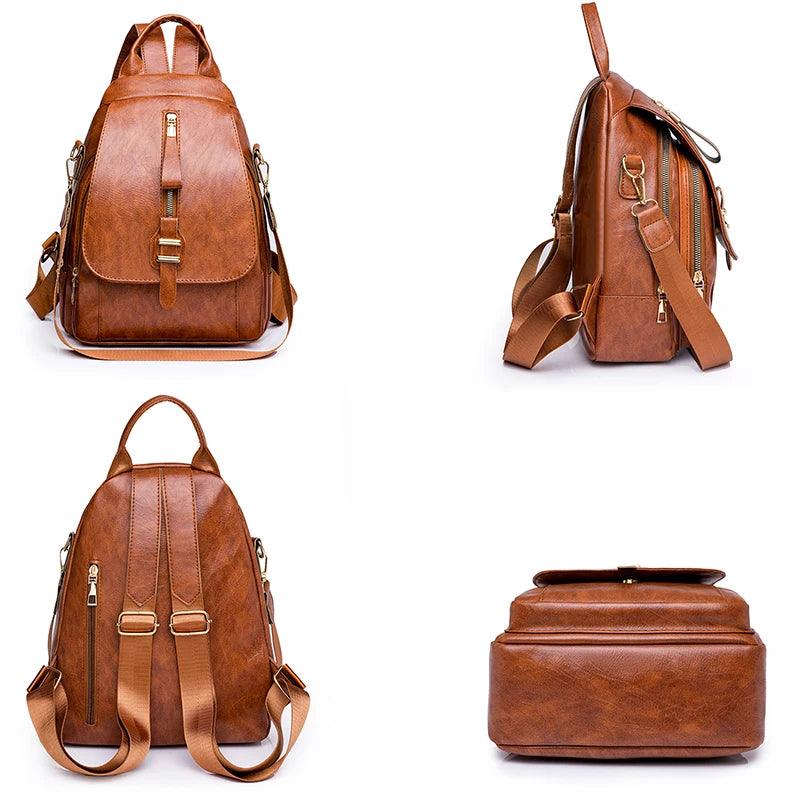 Mochila Feminina Legítimo Couro - Wood