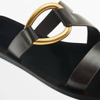 Sandália Rasteira Argola de Metal