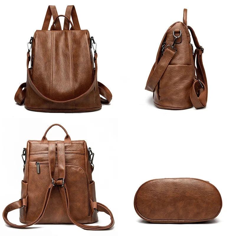 Mochila Feminina Legítimo Couro com Alça - Elowen