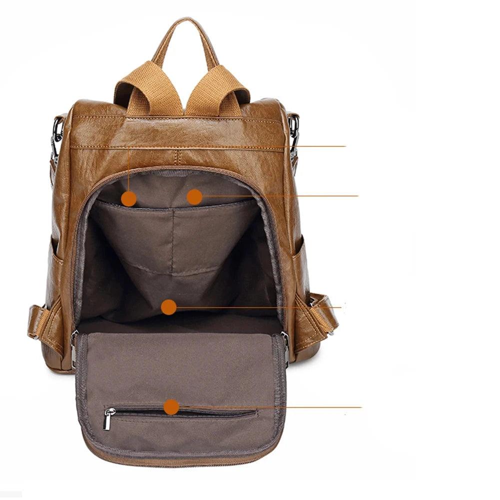 Mochila Feminina Legítimo Couro - Amara