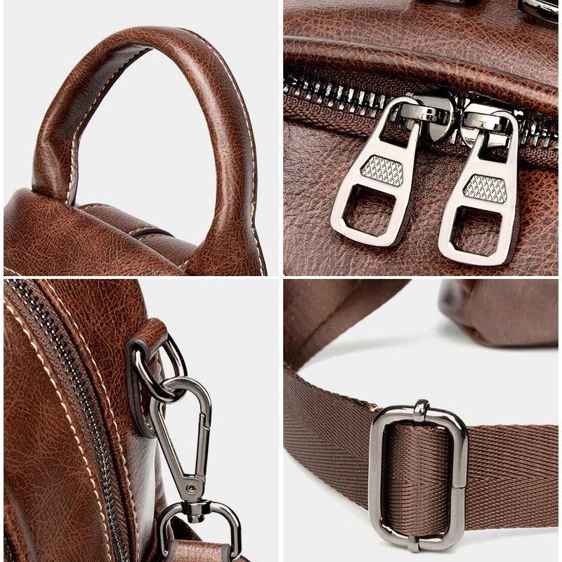 Mochila Feminina Legítimo Couro - Miny