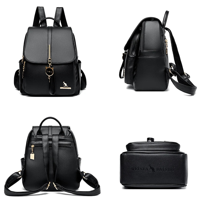 Mochila Feminina Legítimo Couro - Velia