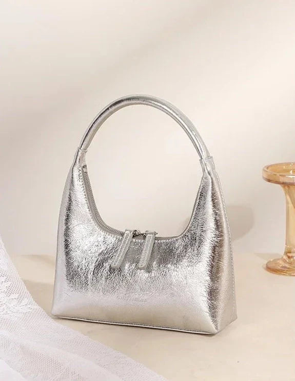 Bolsa Baguete Legítimo Couro Aurora