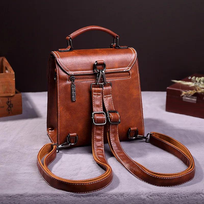 Mochila Feminina Legítimo Couro - Eva