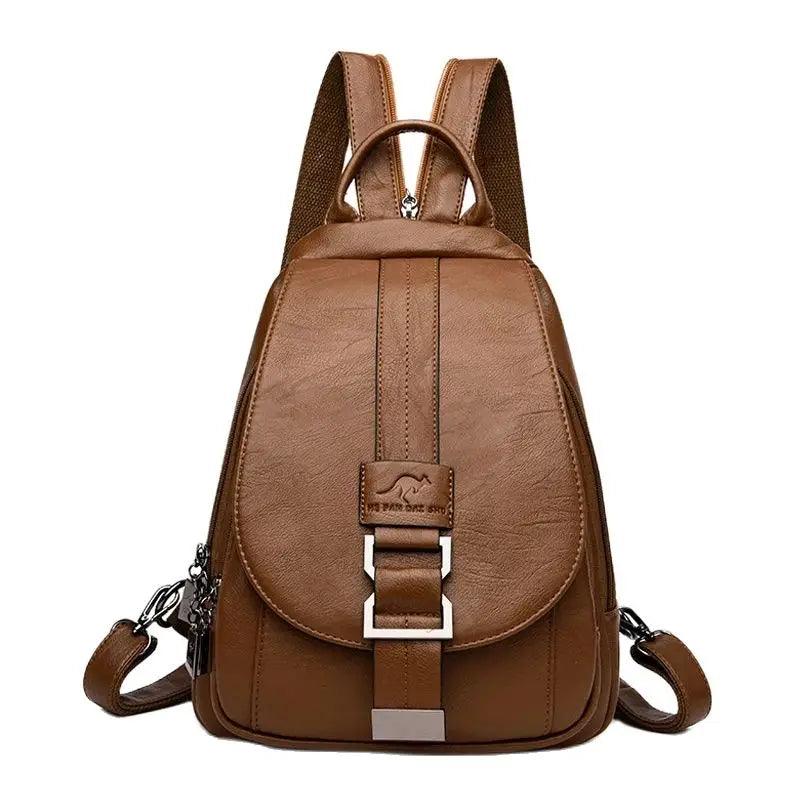 Mochila Feminina Legítimo Couro - Moon