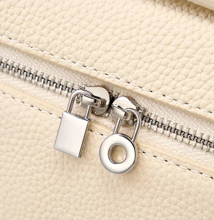 Bolsa Pequena Legítimo Couro Tote Rosa