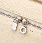 Bolsa Pequena Legítimo Couro Tote Rosa