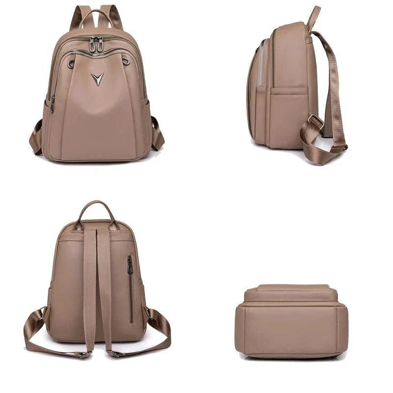 Mochila Feminina Legítimo Couro - V