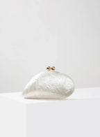 Bolsa Clutch Acrílico Concha Perolada Livia