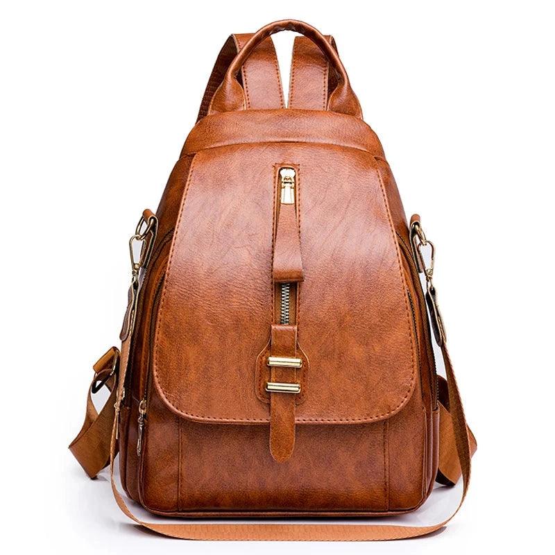 Mochila Feminina Legítimo Couro - Wood