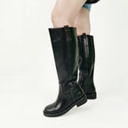 Bota Cano Alto Maelle Legítimo Couro