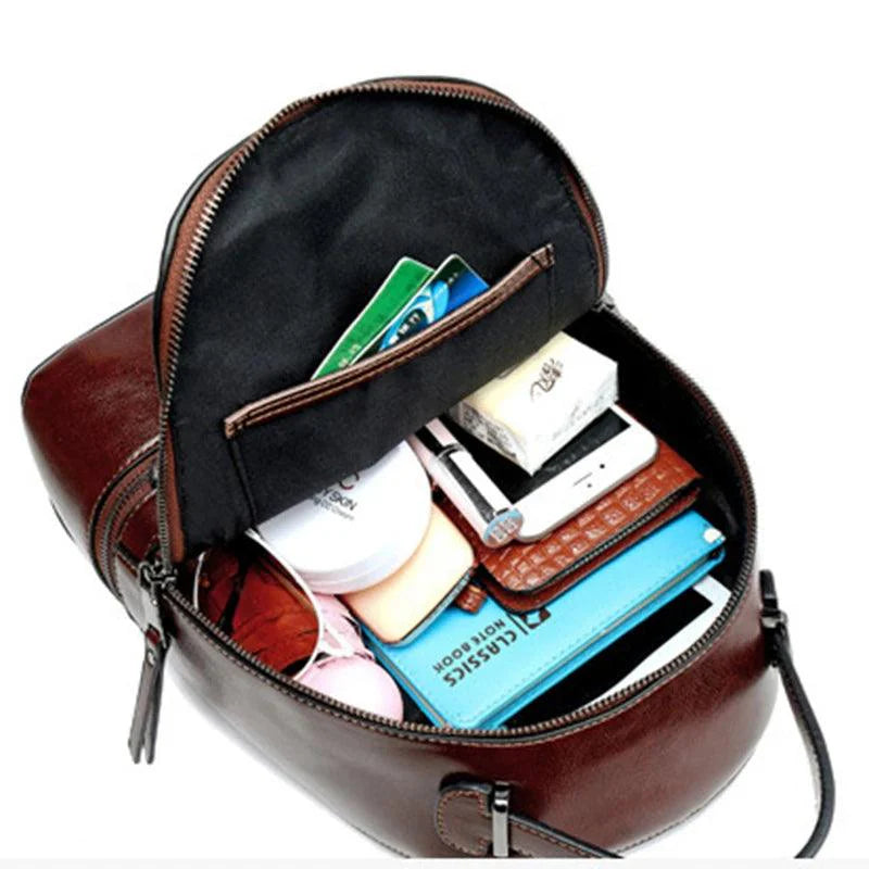 Mochila Feminina Legítimo Couro - Sabine