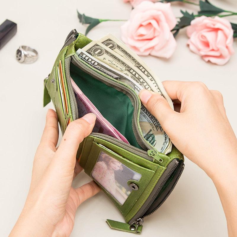 Carteira Feminina Legítimo Couro Antonella