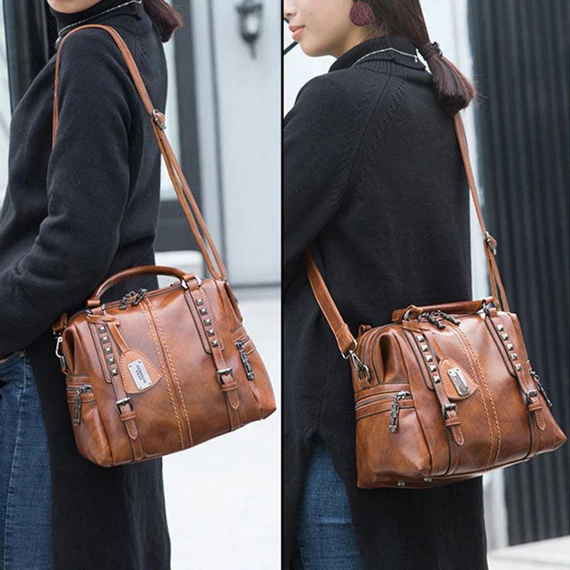 Bolsa Legítimo Couro - Lia