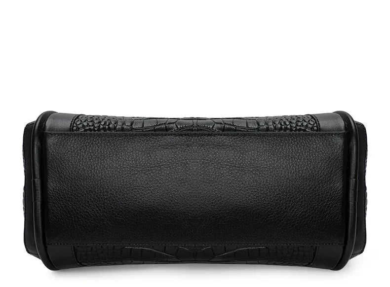 Bolsa Média Legítimo Couro Chloe Croco