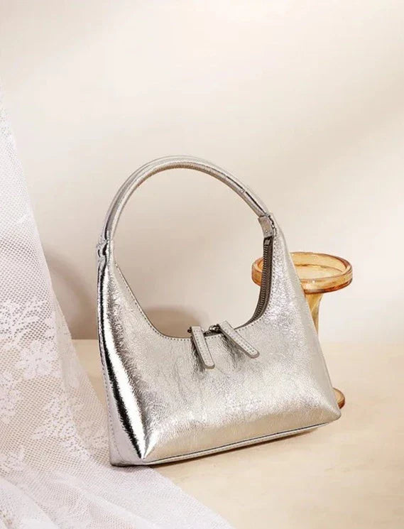 Bolsa Baguete Legítimo Couro Aurora