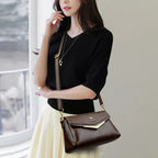 Bolsa Legítimo Couro - Lona