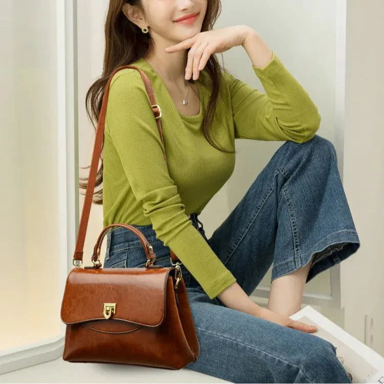 Bolsa Legítimo Couro - Sienna